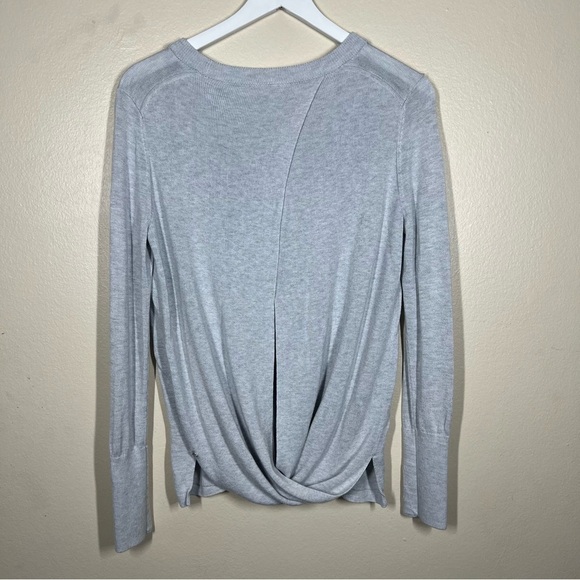 Lululemon Womens Bring it Backbend Heathered Alpine Cashmere Blend Sweater - Picture 6 of 9